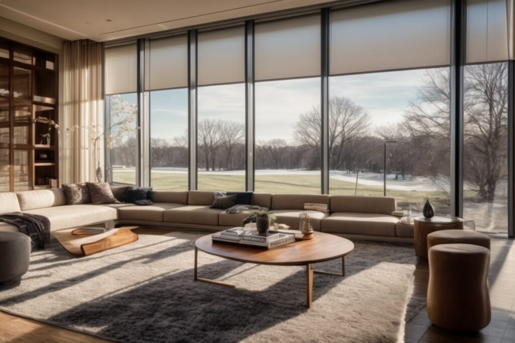 modern home interior with energy-efficient window films in Washington DC