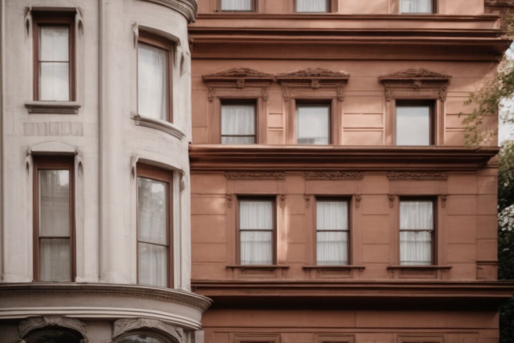 19th-century Washington DC townhouse with opaque windows