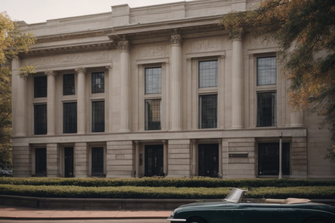 exterior of a historical building in Washington DC with energy-efficient window films