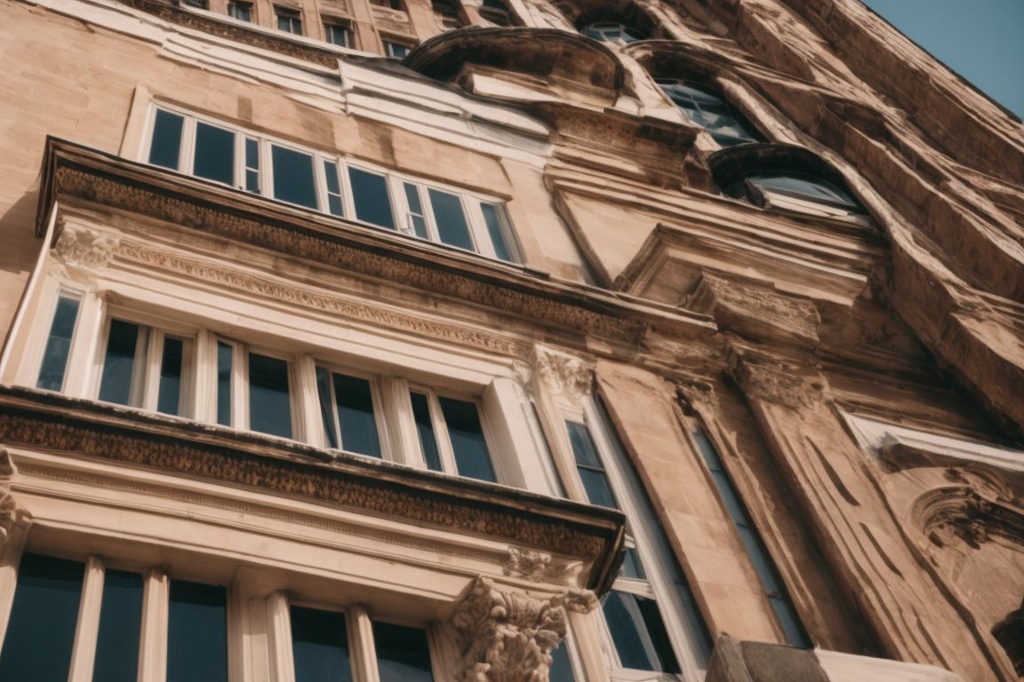 heritage building in Washington DC with heat reduction window film